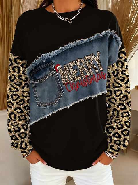 Ethnic style retro round neck women's sweater m302289