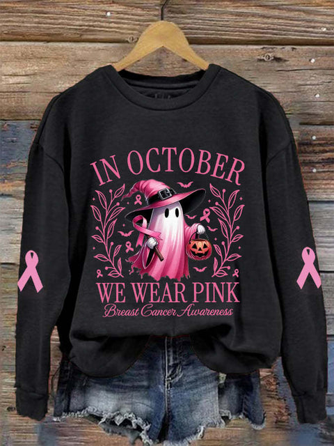 Halloween printed crew neck pullover sweater foreign trade women's clothing m301629