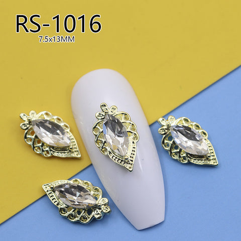 Vintage Barock gericht stil nail art schmuck hohl nagel aufkleber ins wind zirkon modell m3331220