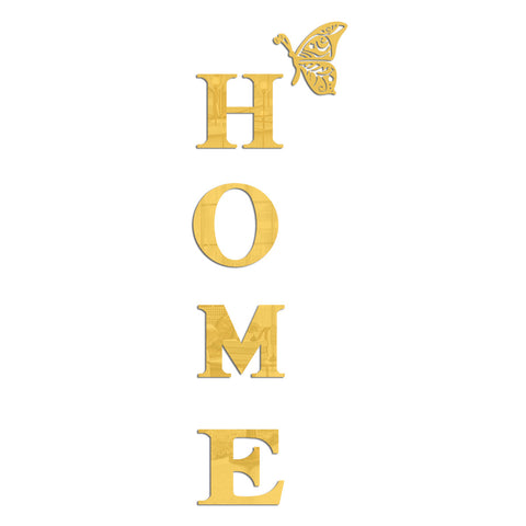 HOME Familie Slogan Acryl 3D Stereo Spiegel Wandaufkleber m3330892