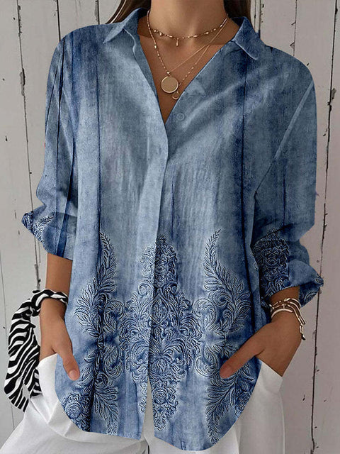 Spring and Autumn Printed Shirt m301705
