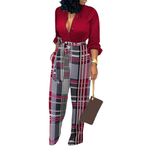 Lockerer Jumpsuit in Übergröße mit hoher Taille, lässiger Jumpsuit mit geradem Bein, Euro M300189 