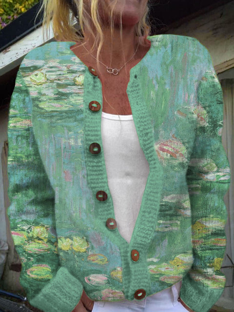 New cardigan knitted jacket women's clothing early spring and autumn source work m301722