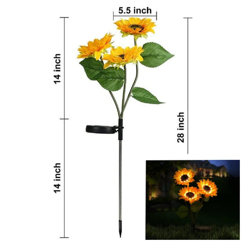 Guirlande lumineuse solaire LED tournesol m3331168