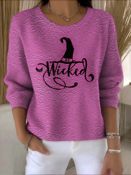 3D digital printing women's fashion round neck casual long-sleeved top m302157
