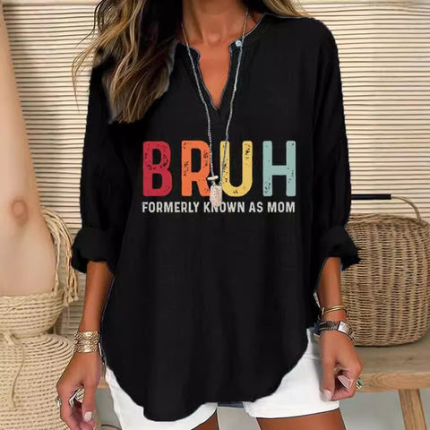 Lose druck rundhals casual große größe pullover frauen kleidung T m301359 
