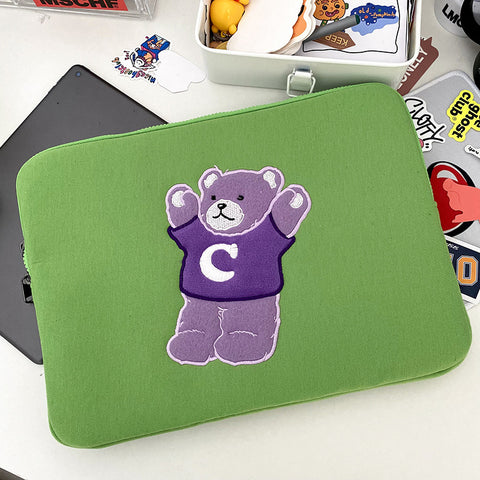 Niedliche Aufbewahrungstasche für iPad, Notebook, 13–15 Zoll, Tablet, AC Bear, Hülle, m3330820