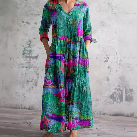 Hängendes Kleid im Slim-Fit-Stil für Damen m301070
