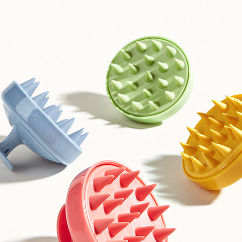 Petite brosse de Massage fraîche brosse méridienne maison adulte cuir chevelu Relaxation Silicone bain brosse de Massage m3330635