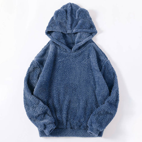 Nouveau pull thermique à capuche avec oreilles de lapin moelleuses m300439 
