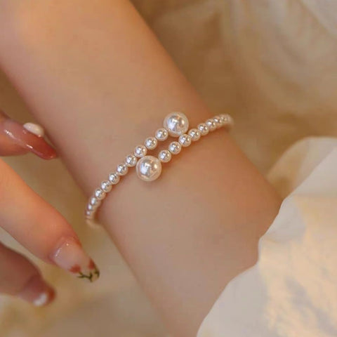 Bracelet en perles de céramique chinoise, bracelet féminin doux et mignon pour fille m3331322