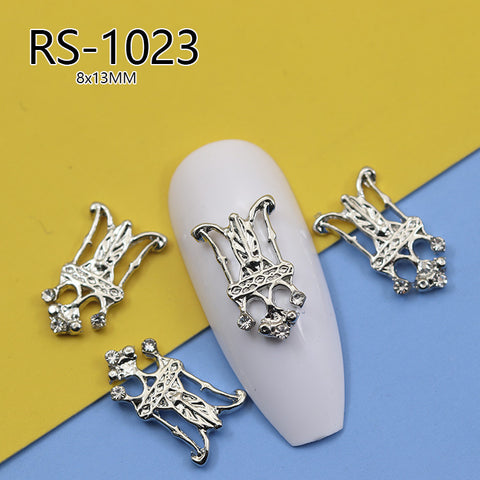 Vintage Barock gericht stil nail art schmuck hohl nagel aufkleber ins wind zirkon modell m3331220