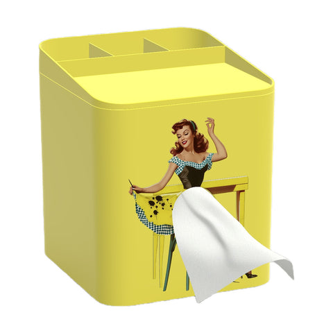Cartoon Anime Mädchen Taschentuchbox Fliegender Rock Taschentuchbox Pod Rock Mädchen Gesicht Pumpkarton Niedliche Desktop-Dekoration m5010683