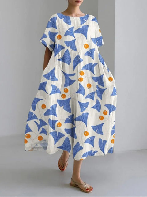 Robe femme à col rond, nouvelle collection m301069