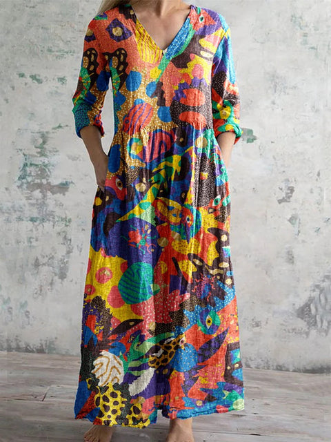Hängendes Kleid im Slim-Fit-Stil für Damen m301070