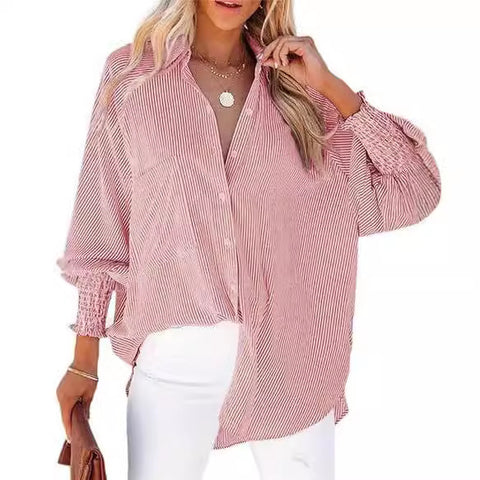 Langarm Lose Hemd Casual frauen Kleidung Neue Tasche Hemd Top m301376 