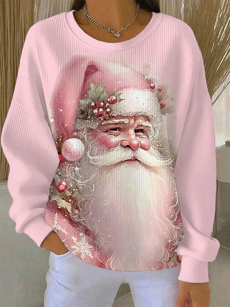 Loose outer wear lazy wind snowflake Christmas tree mix and match casual commuter sweater m302516-3