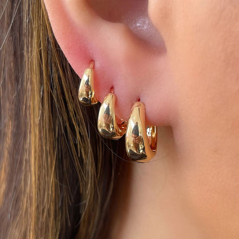 Boucles d'oreilles simples, personnalité affirmée, style rock punk C m3330777