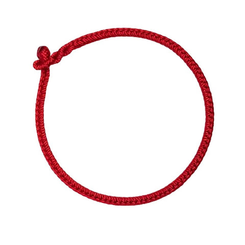 Bracelet en corde rouge pour l'année de la naissance, corde rouge tissée à la main à quatre côtés et huit brins de style ethnique m3331242