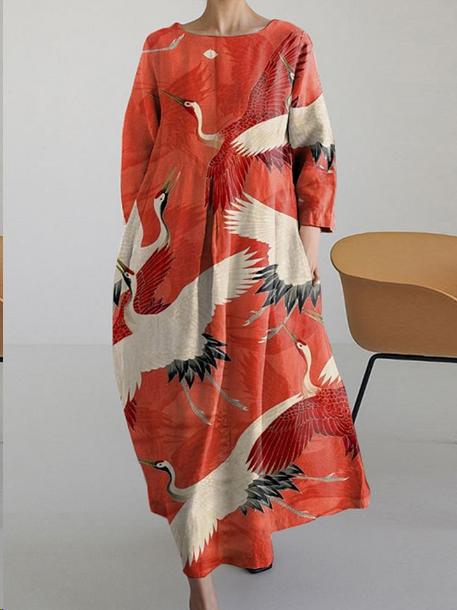 Rundhalsausschnitt süßes Damenkleid neues Kleid m301069 
