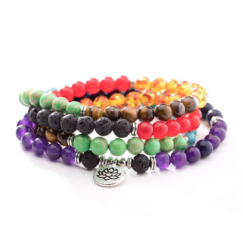 8 mm neues Amazon-Armband, 108 Buddha-Perlen, Lotus-Armband mit mehreren Kreisen, Lebensbaum-Anhänger, Pulloverkette, M3331309