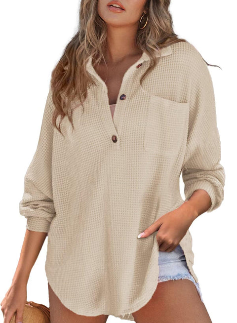 Haut en tricot gaufré populaire taille m300443 