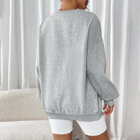 Herbst und Winter neuer lockerer, lässiger Rundhalspullover, verdickter Pullover m300775 