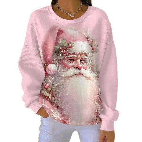 Loose outer wear lazy wind snowflake Christmas tree mix and match casual commuter sweater m302516-3