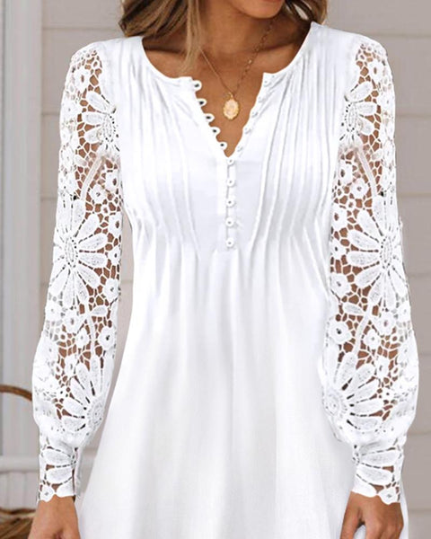 Robe à manches longues en dentelle m300734 