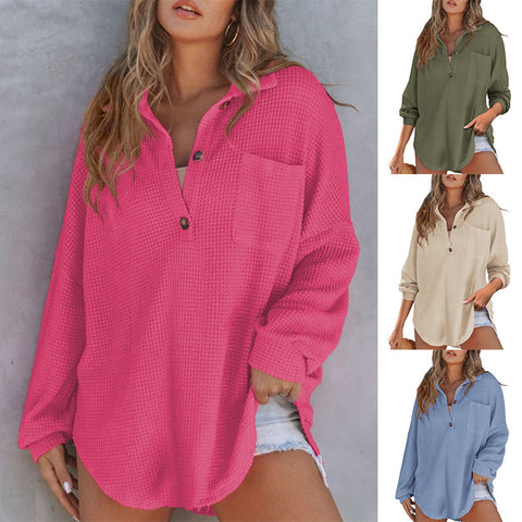 Haut en tricot gaufré populaire taille m300443 