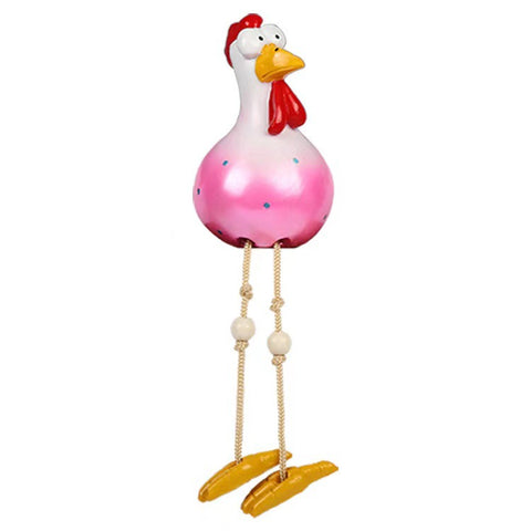 Ornements en résine de clôture de souffle de printemps de poulet à longues pattes m3330987 