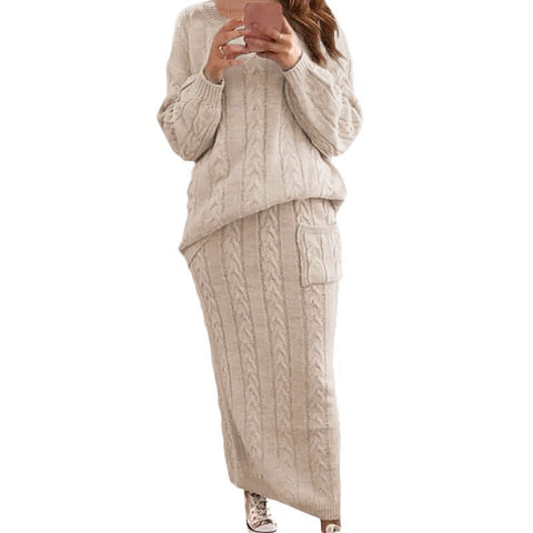 Pull à fleurs torsadées tendance pour femme, jupe de costume m300506 