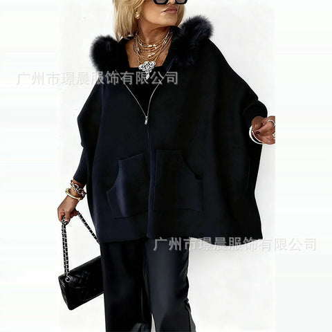 Women's Fashion Comfortable Casual Hooded Loose Jacket Women m302101