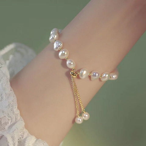 Bracelet en perles de céramique chinoise, bracelet féminin doux et mignon pour fille m3331322