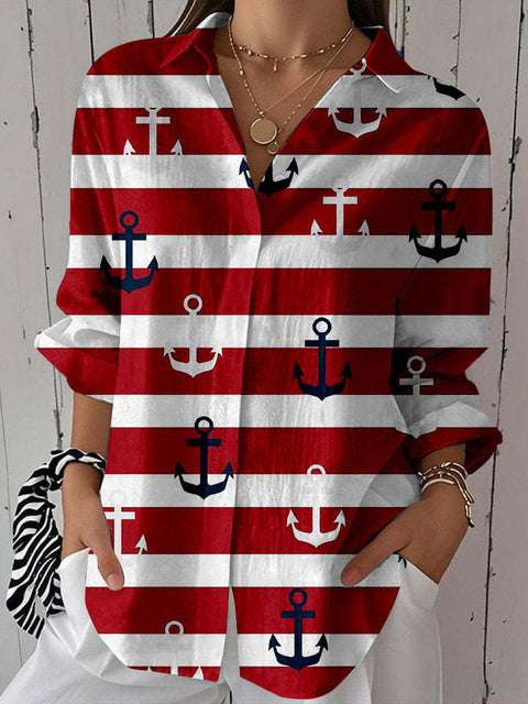 Spring and Autumn Printed Shirt m301705