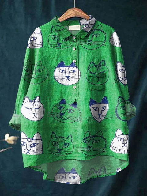 Lässiges Damen-T-Shirt mit Rundhalsausschnitt und lockerem Druck in großen Größen m301279 
