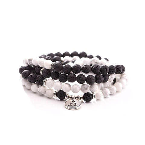 8 mm neues Amazon-Armband, 108 Buddha-Perlen, Lotus-Armband mit mehreren Kreisen, Lebensbaum-Anhänger, Pulloverkette, M3331309