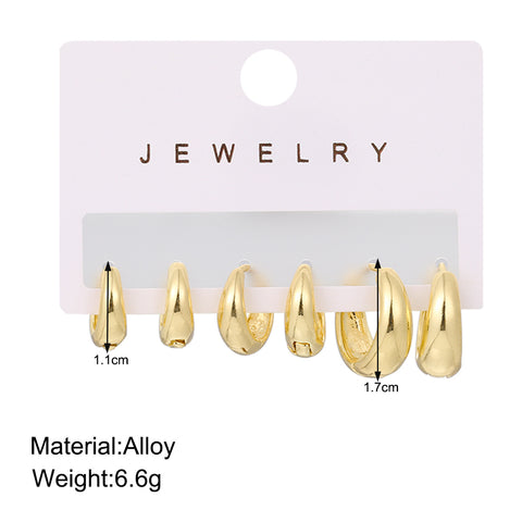Boucles d'oreilles simples, personnalité affirmée, style rock punk C m3330777