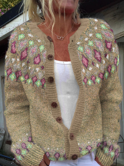 New cardigan knitted jacket women's clothing early spring and autumn source work m301722