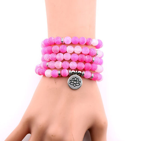 8 mm neues Amazon-Armband, 108 Buddha-Perlen, Lotus-Armband mit mehreren Kreisen, Lebensbaum-Anhänger, Pulloverkette, M3331309