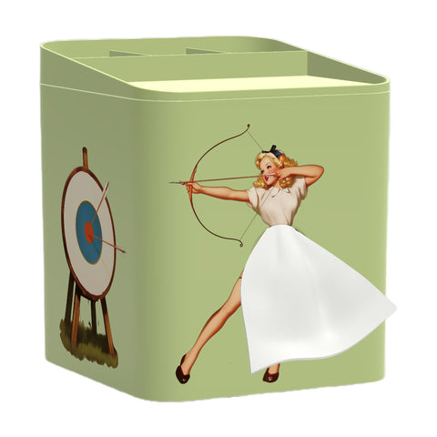 Cartoon Anime Mädchen Taschentuchbox Fliegender Rock Taschentuchbox Pod Rock Mädchen Gesicht Pumpkarton Niedliche Desktop-Dekoration m5010683