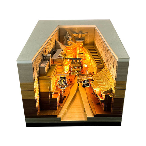 Notes autocollantes 3D Harry Potter, calendrier créatif en papier sculpté à la main de Poudlard m3331181 