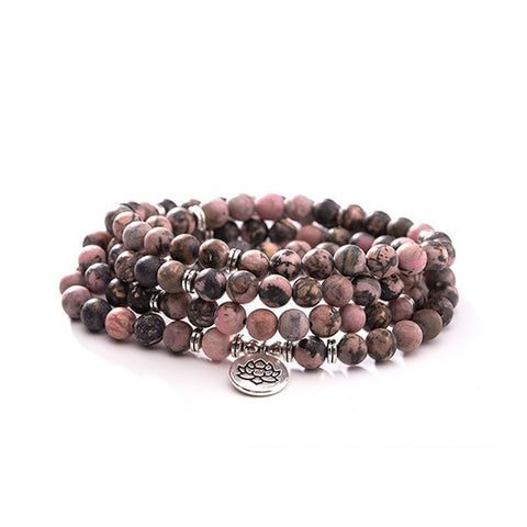 8 mm neues Amazon-Armband, 108 Buddha-Perlen, Lotus-Armband mit mehreren Kreisen, Lebensbaum-Anhänger, Pulloverkette, M3331309