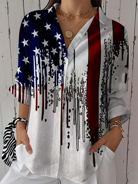 Spring and Autumn Printed Shirt m301705