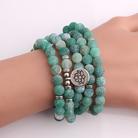 8 mm neues Amazon-Armband, 108 Buddha-Perlen, Lotus-Armband mit mehreren Kreisen, Lebensbaum-Anhänger, Pulloverkette, M3331309