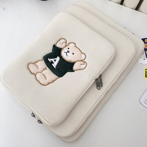 Niedliche Aufbewahrungstasche für iPad, Notebook, 13–15 Zoll, Tablet, AC Bear, Hülle, m3330820
