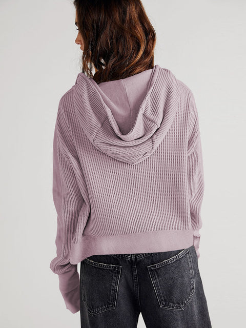 Pull à capuche style décontracté avec fermeture éclair M300474 
