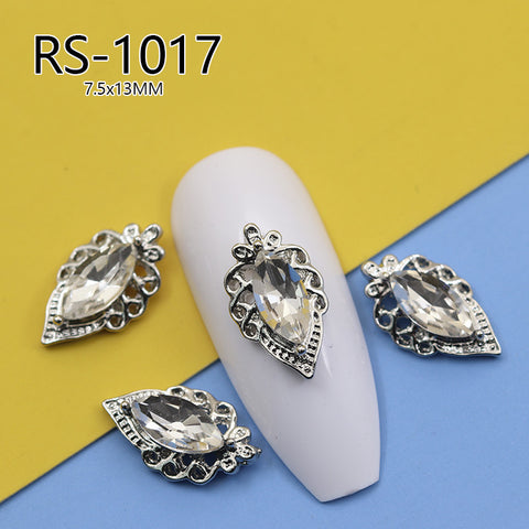 Vintage Barock gericht stil nail art schmuck hohl nagel aufkleber ins wind zirkon modell m3331220