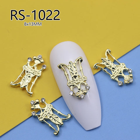 Vintage Barock gericht stil nail art schmuck hohl nagel aufkleber ins wind zirkon modell m3331220
