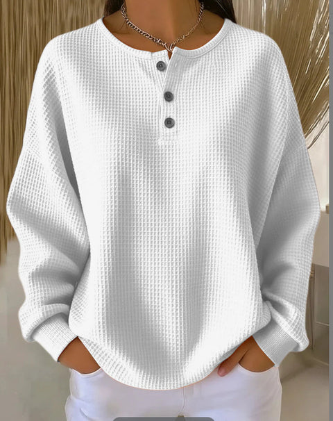 Casual stand-up collar POLO long-sleeved top m302619